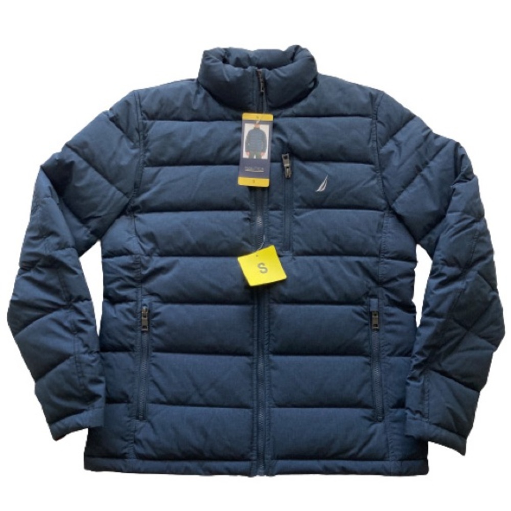 Nautica Mens Performance Water Resistant Puffer Jacket Size Small NWT
